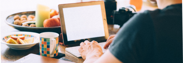Photo of man using computer
